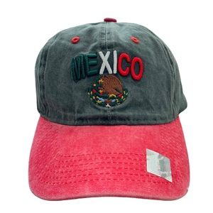 Mexican Mexico Flag Curved Cap